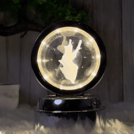Radha krishna rotating lamp