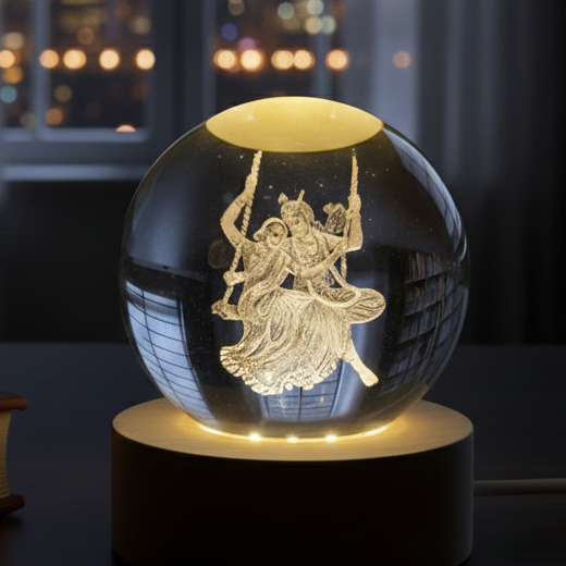 Radha Krishna on swing