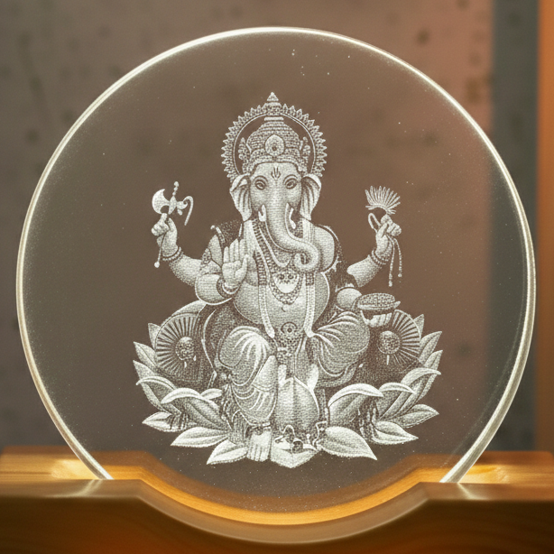 Ganesha ring lamp