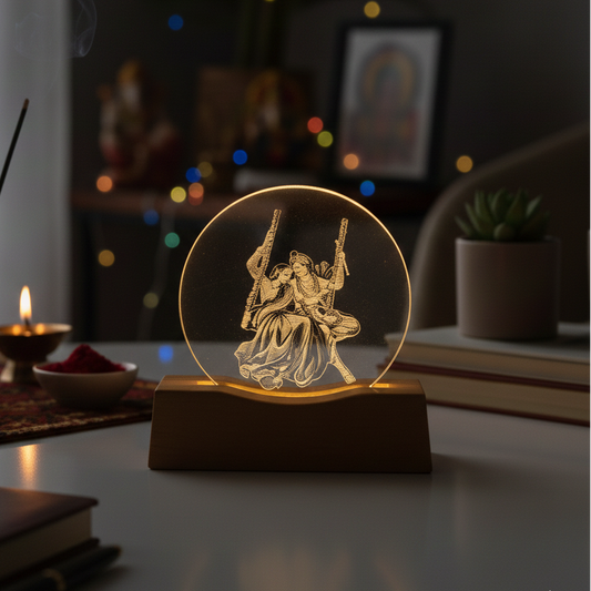 Radha Krishna Ring lamp