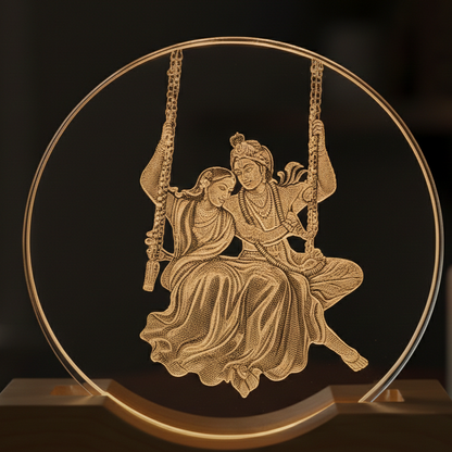 Radha Krishna Ring lamp