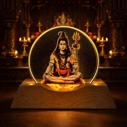 Mahadev coloured ring lamp
