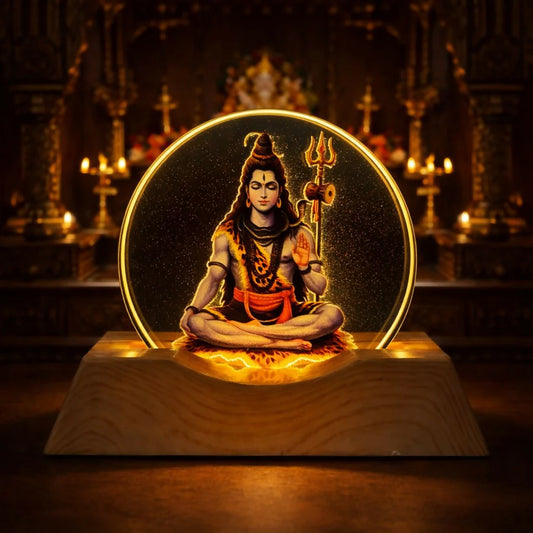 Mahadev coloured ring lamp