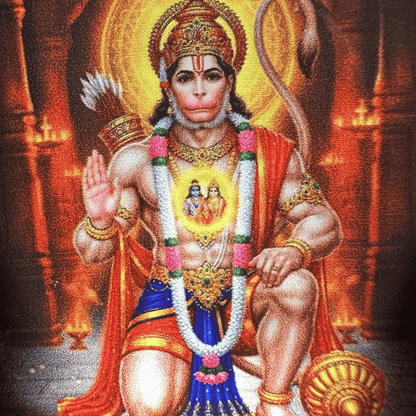 Hanuman ji ring lamp