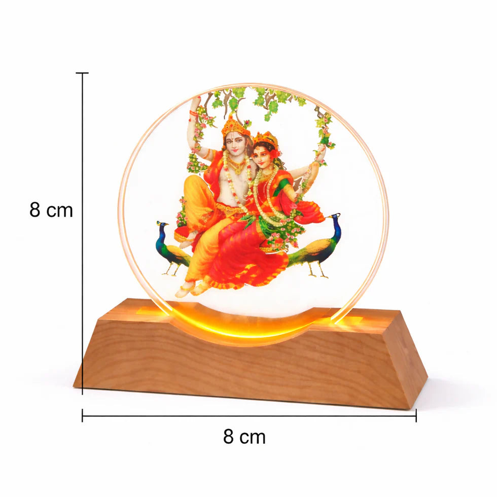 Radha Krishna on Swing ring lamp