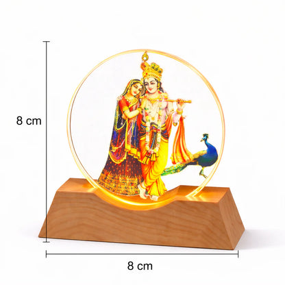 Radha Krishna standing ring lamp