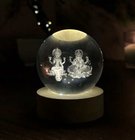 Ganesha + Laxmi devi lamp